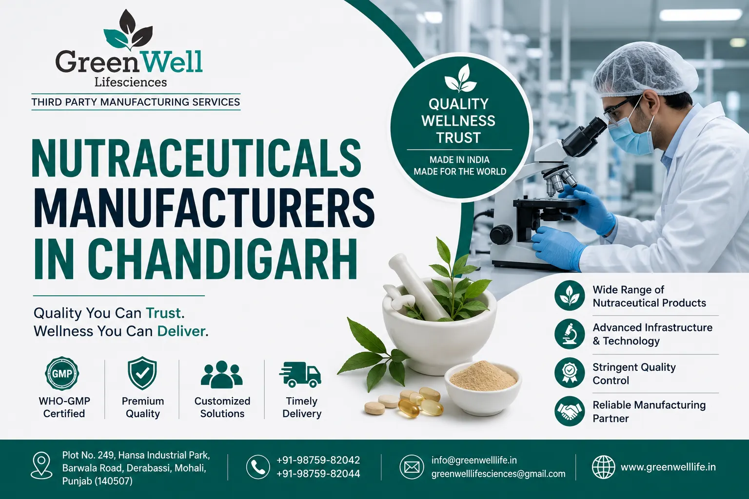 Nutraceuticals Manufacturers In Chandigarh f