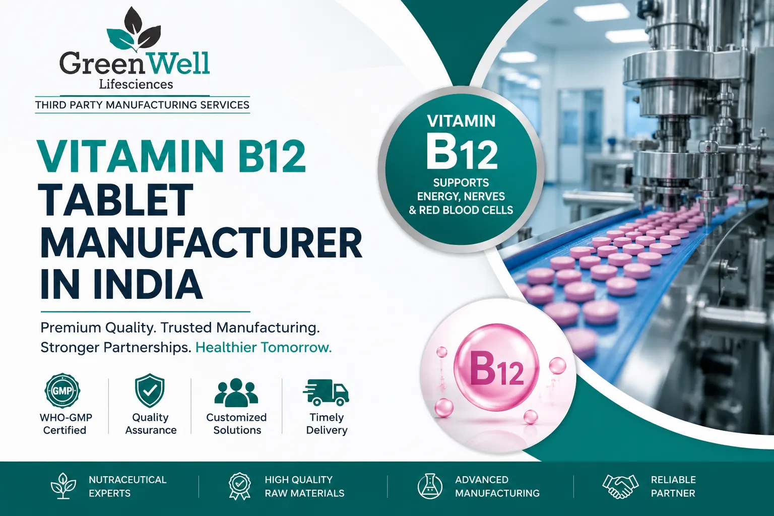 Vitamin B12 Tablet Manufacturer in India