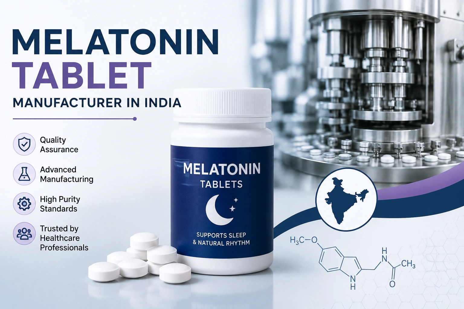 Melatonin Tablet Manufacturer in India