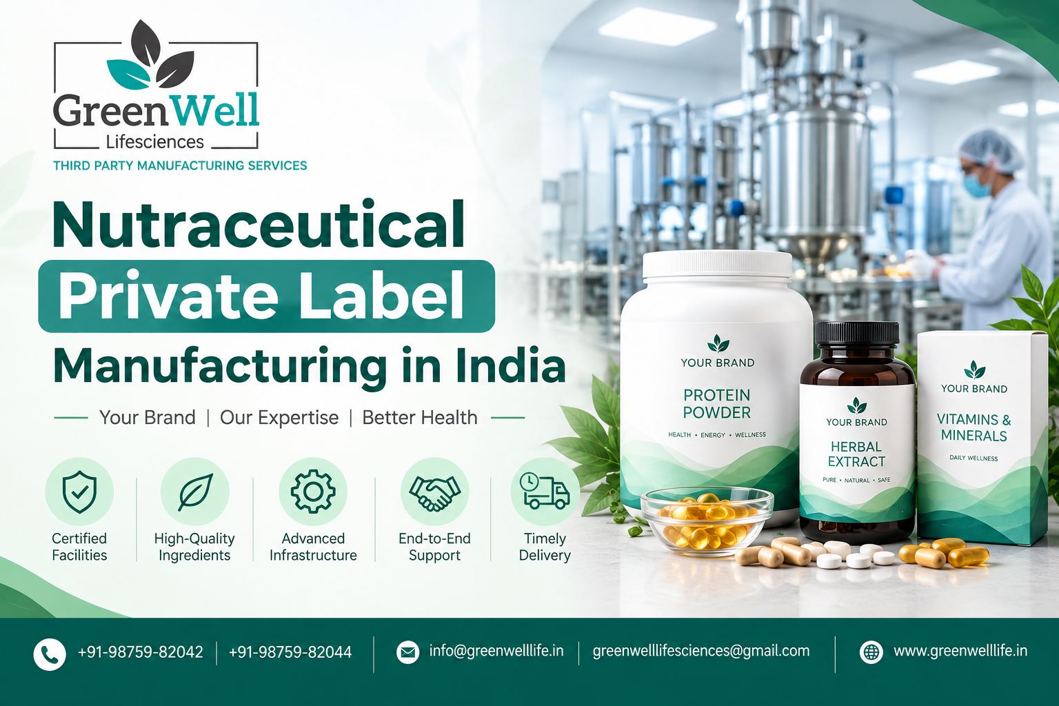 nutraceutical private label manufacturing